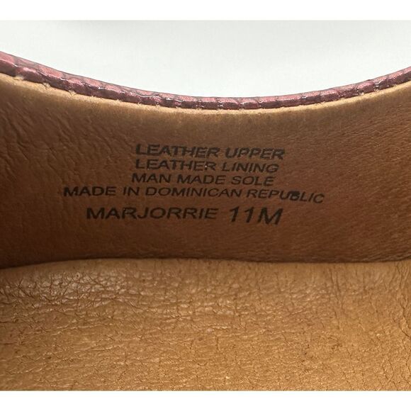 Nurture Copper Marjorie Reptile Print Pumps Heels Size 11M Burgundy Red Wine NEW - Picture 10 of 10